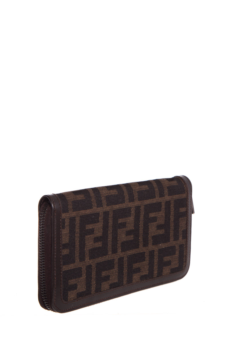 Fendi Vintage Monogram Zip Wallet