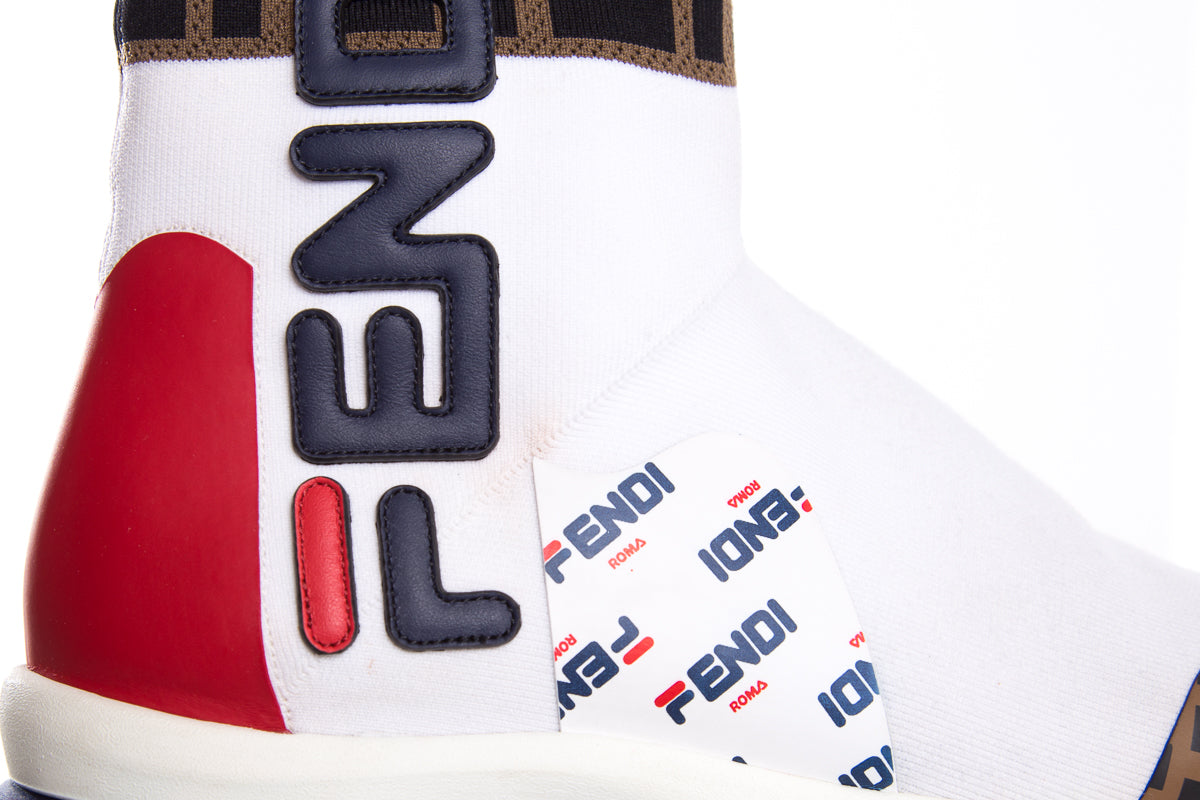 Fendi x Fila Knit Trainers Sneakers SZ 40