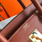 HM Birkin Bag Toile and Brown Barenia with Gold Hardware For Women, Handbags, Shoulder Bags 30cm/12in