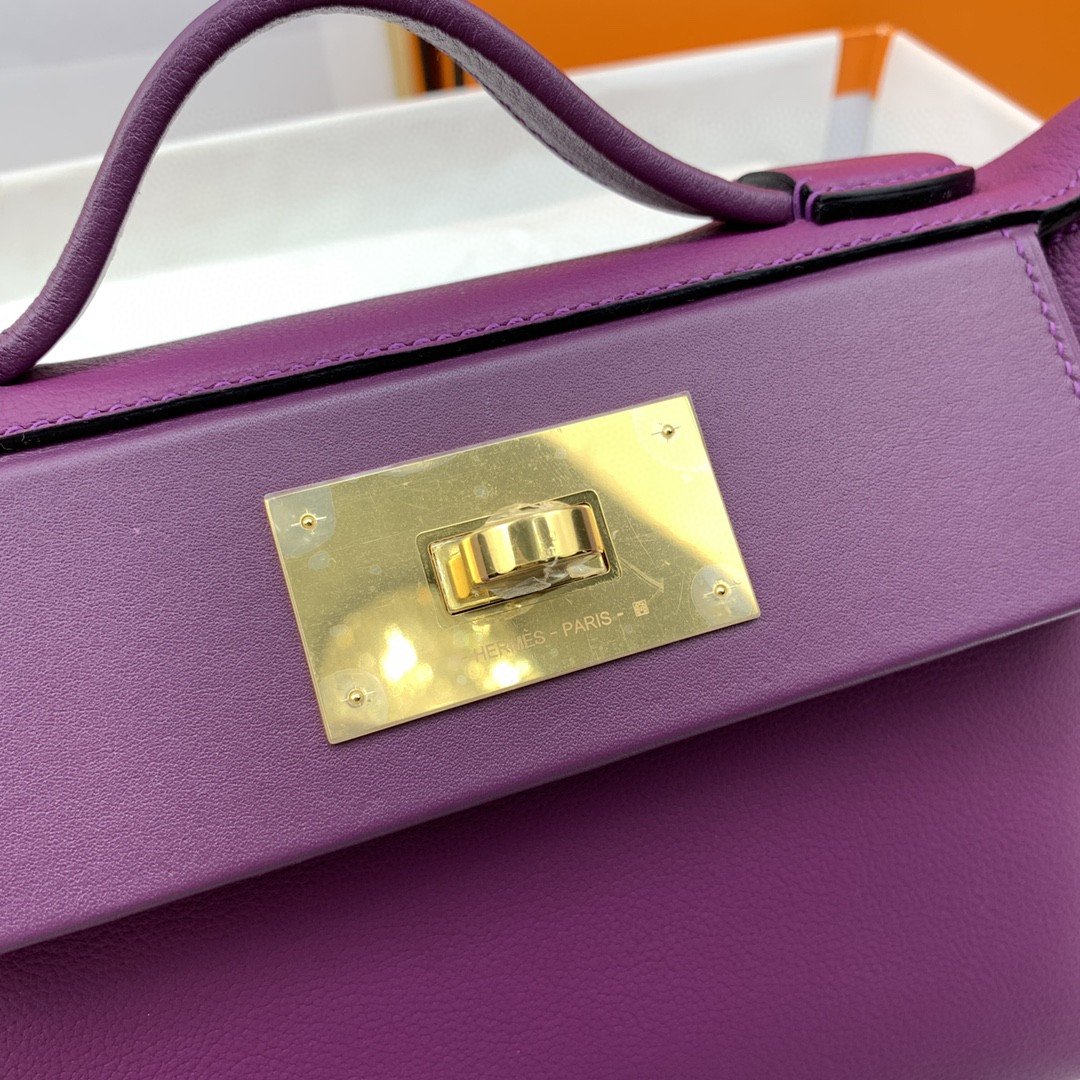 HM 24/24 Mini Evercolor Swift Purple For Women, Womenâ€™s Handbags, Shoulder Bag 8.2in/21cm