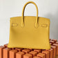 HM Birkin Nata Swift Yellow For Women Gold Toned Hardware 11.8in/30cm
