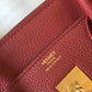 HM Birkin Garnet Red Clemence With Gold Hardware Bag For Women, Handbags, Shoulder Bags 30cm/12in