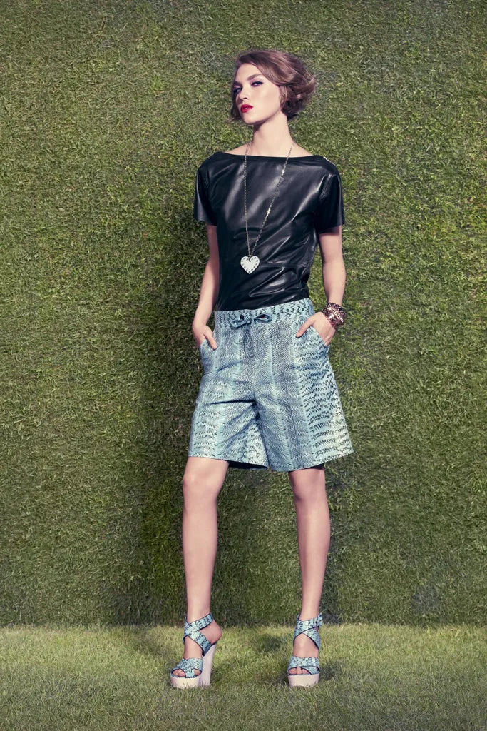 Haut en cuir Louis Vuitton Resort 2012