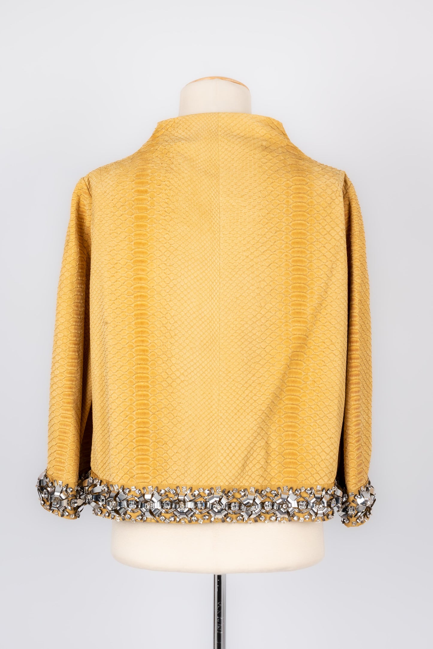 Veste en python jaune Dior 2008