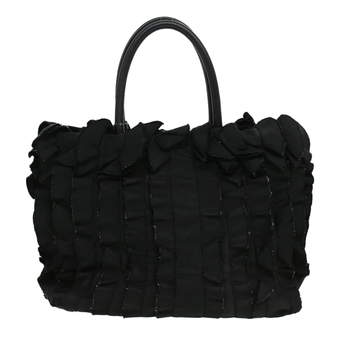 PRADA Hand Bag Nylon Black  ac1238