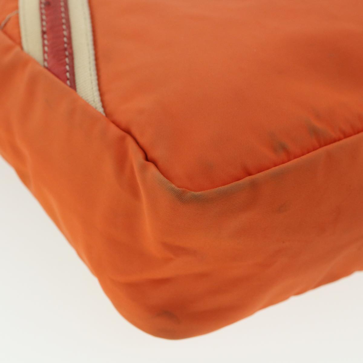 PRADA Hand Bag Nylon Orange  ac1296