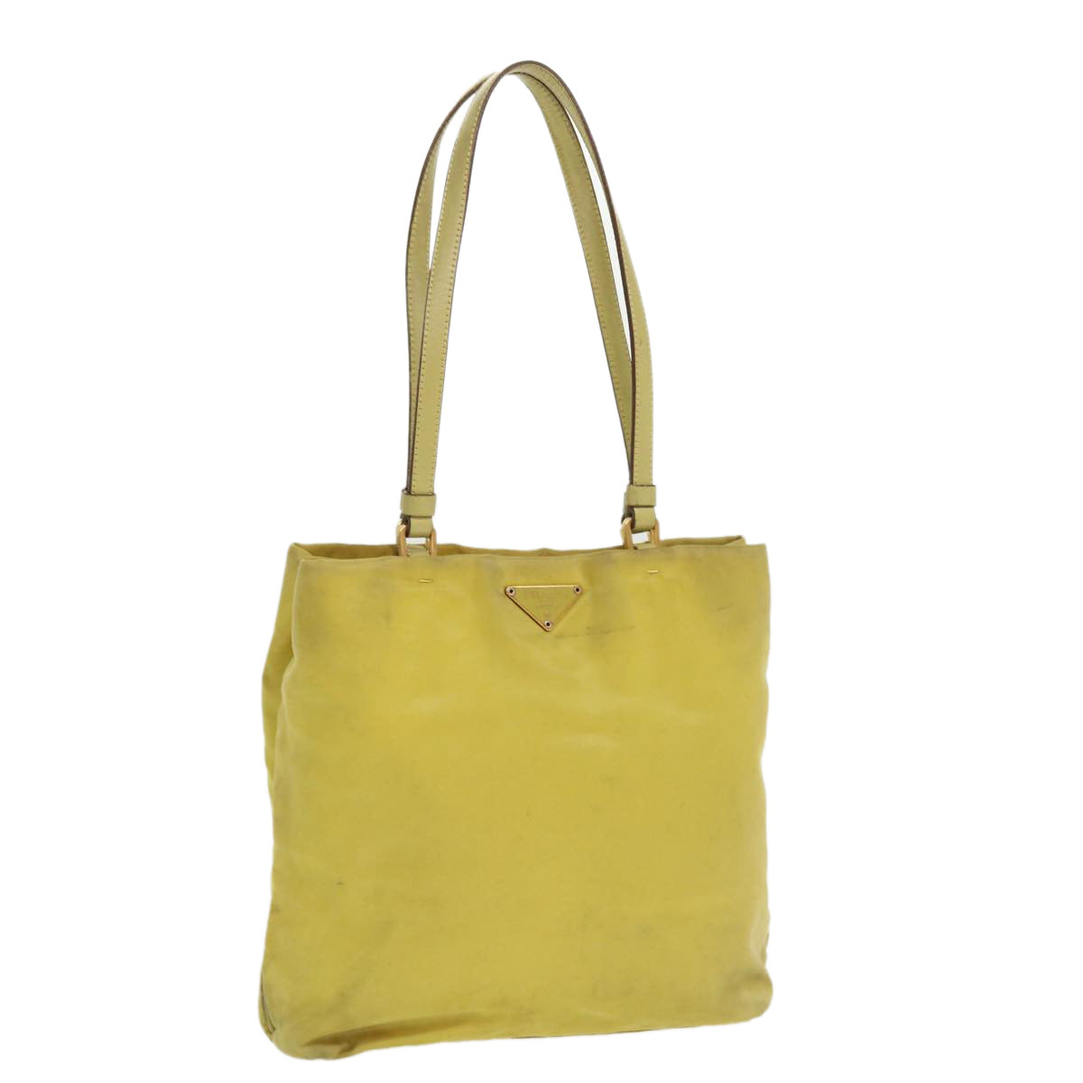 PRADA Shoulder Bag Nylon Yellow  ac1462