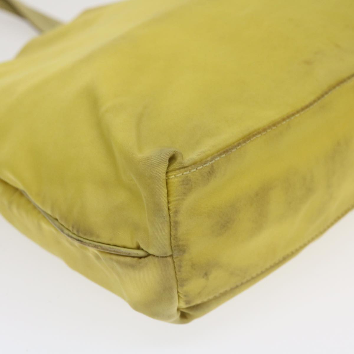 PRADA Shoulder Bag Nylon Yellow  ac1462