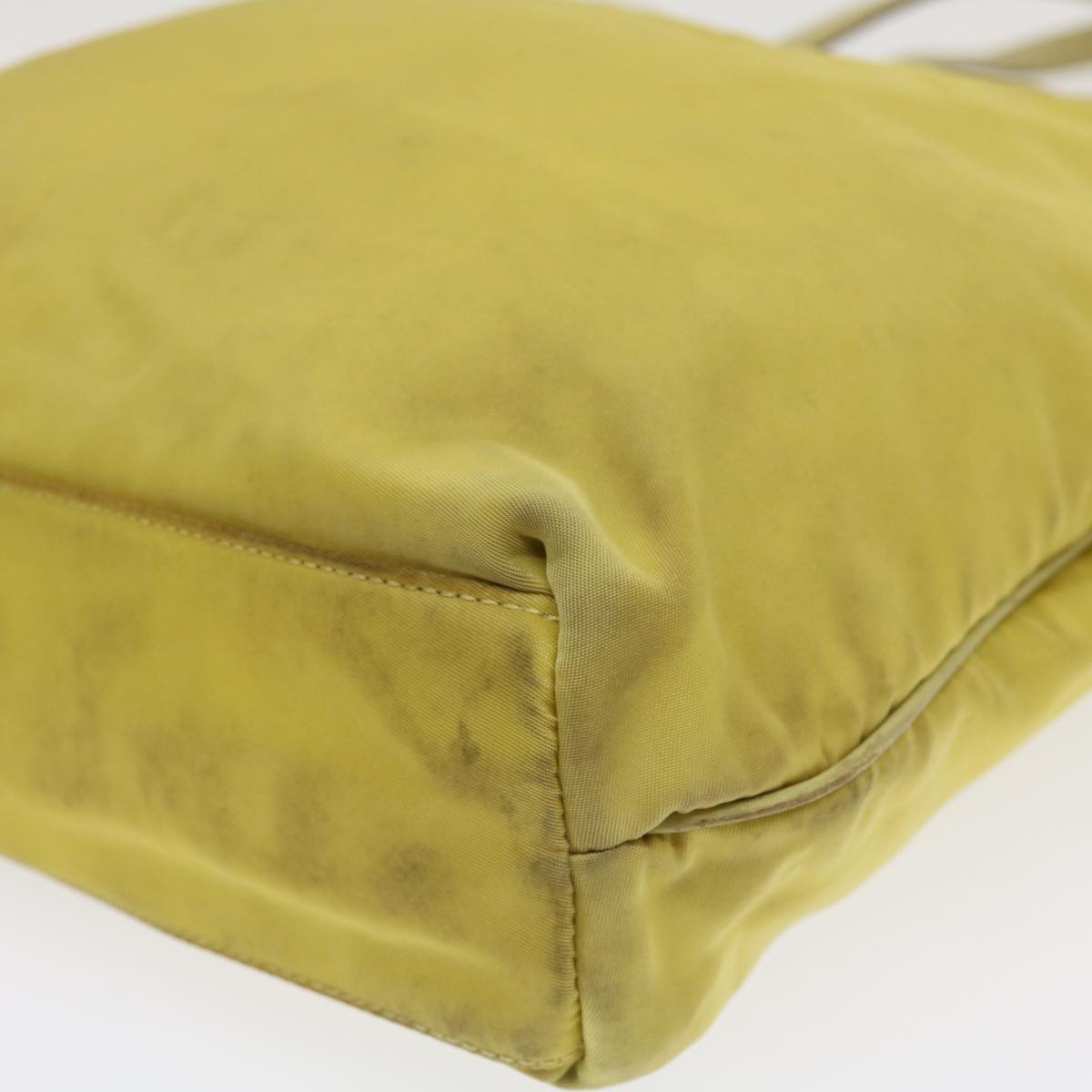 PRADA Shoulder Bag Nylon Yellow  ac1462