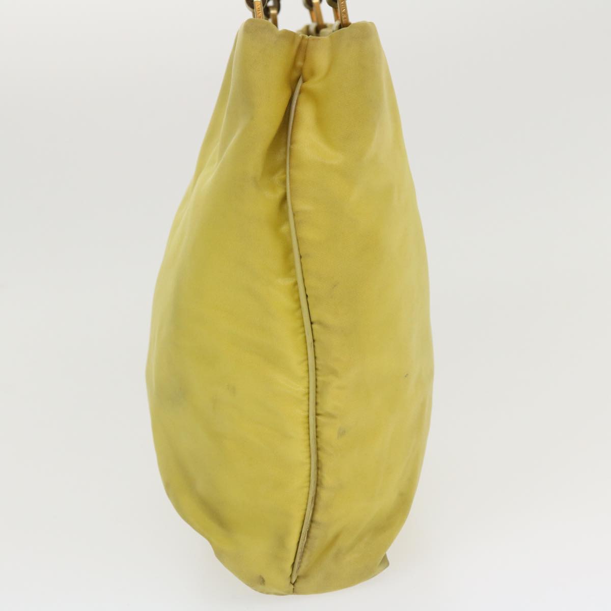 PRADA Shoulder Bag Nylon Yellow  ac1462