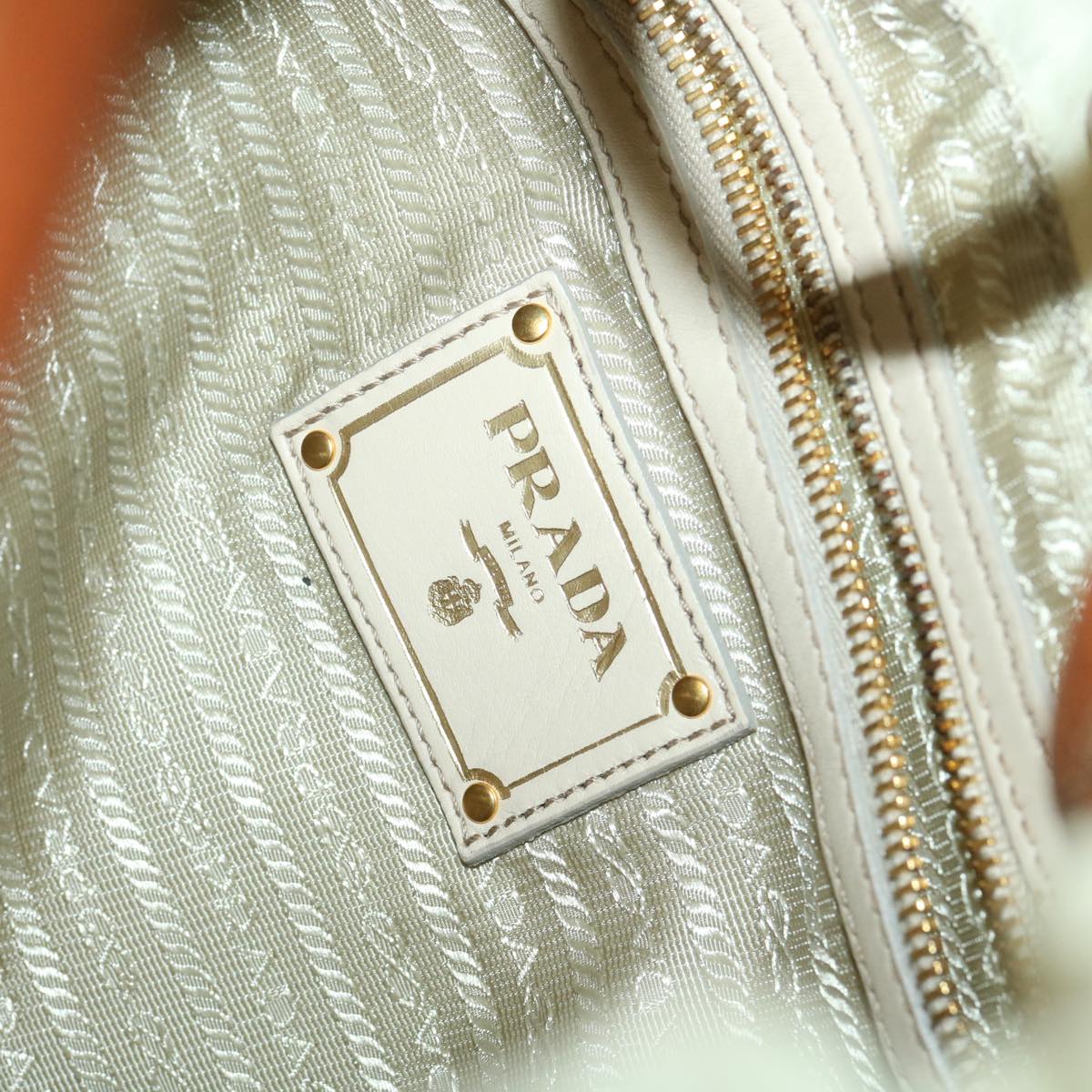 PRADA Shoulder Bag Nylon Beige  ac1841