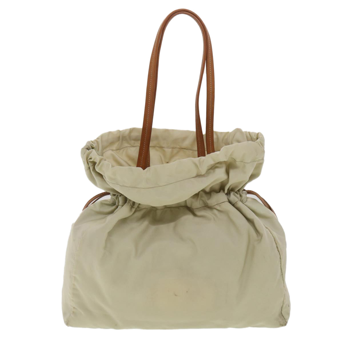 PRADA Shoulder Bag Nylon Beige  ac1841