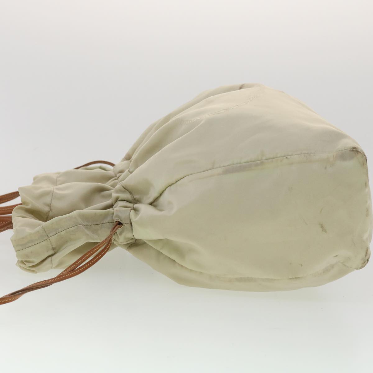 PRADA Shoulder Bag Nylon Beige  ac1841