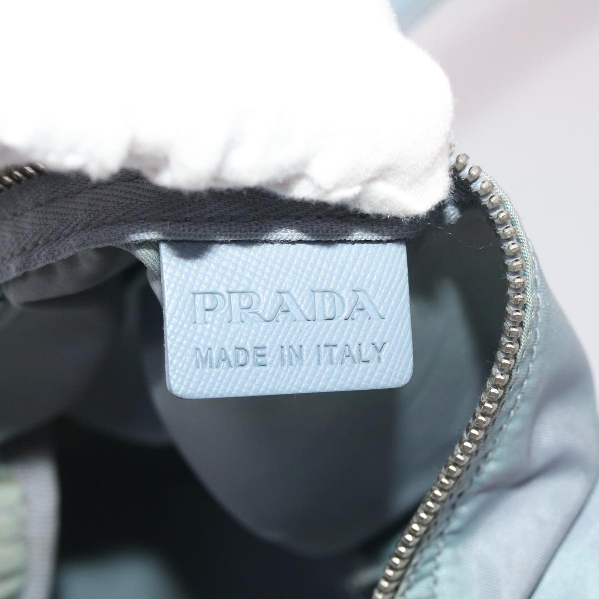 PRADA Shoulder Bag Nylon Light Blue  ac2033