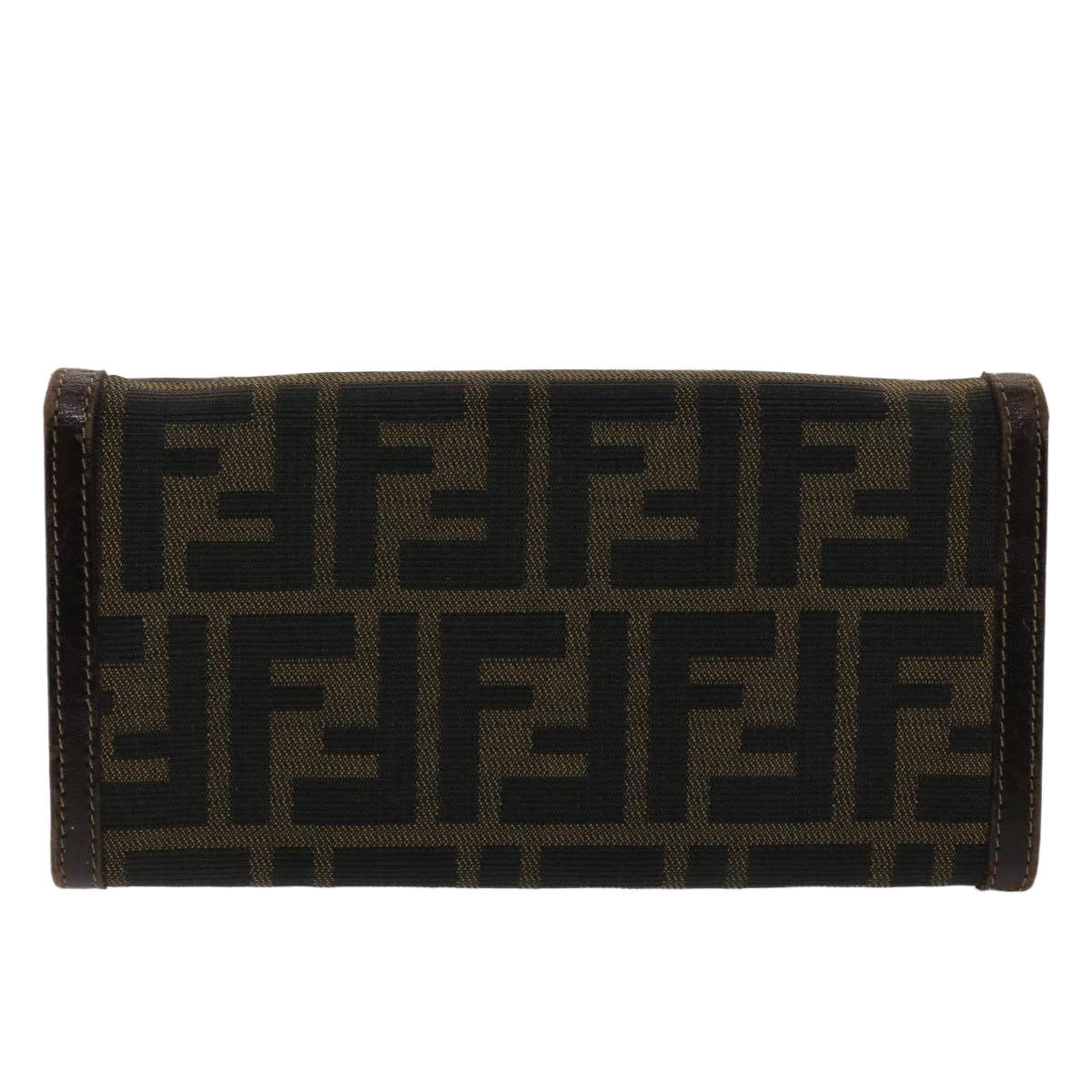 FENDI Zucca Canvas Long Wallet Black Brown 2309-30851/088  ac2046