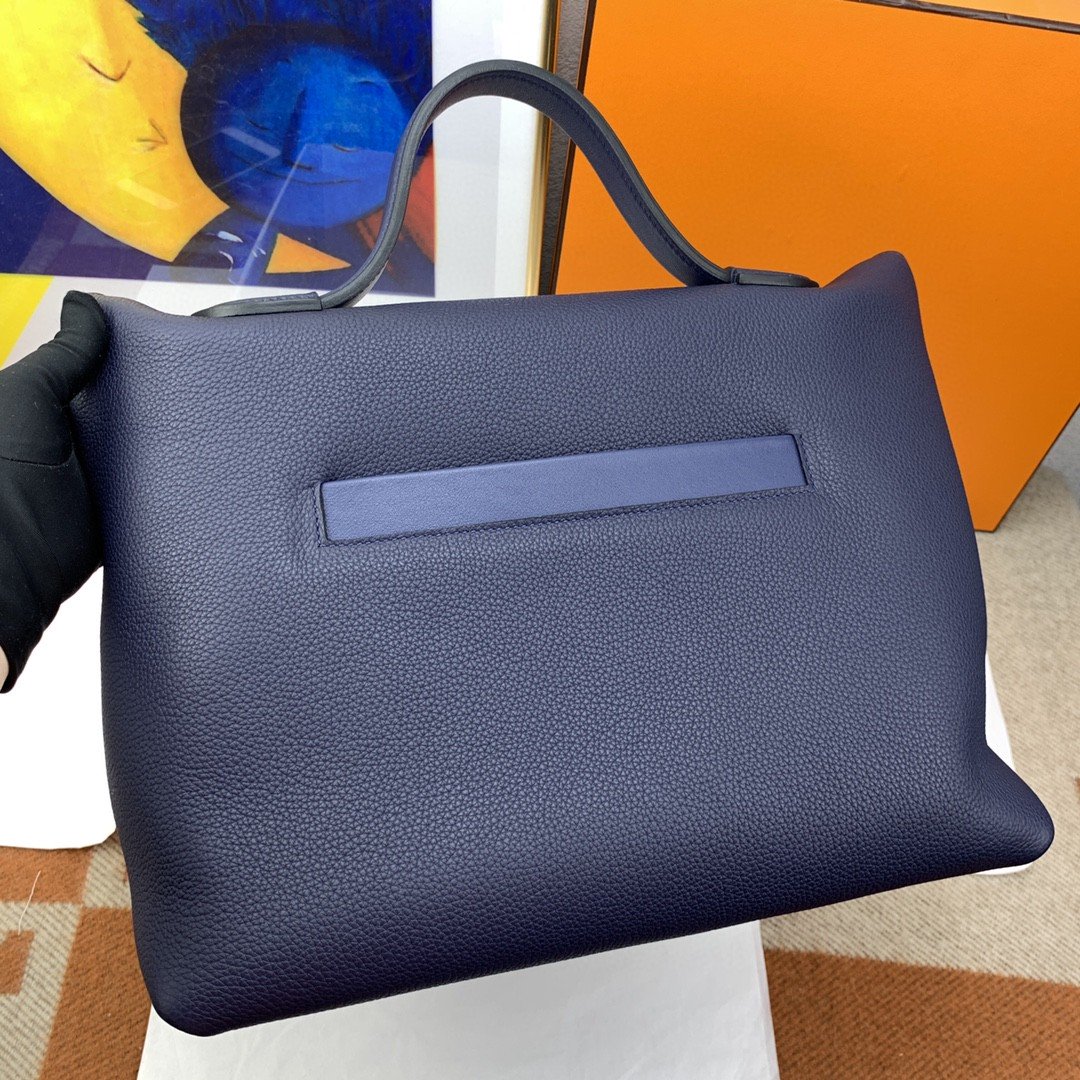 HM 24/24 Evercolor Swift Navy Blue For Women, Handbags, Shoulder Bag 11.4in/29cm