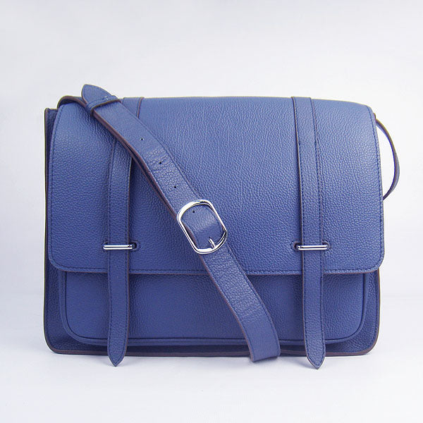 Hermes Steve Ladies Shoulder Bag Blue