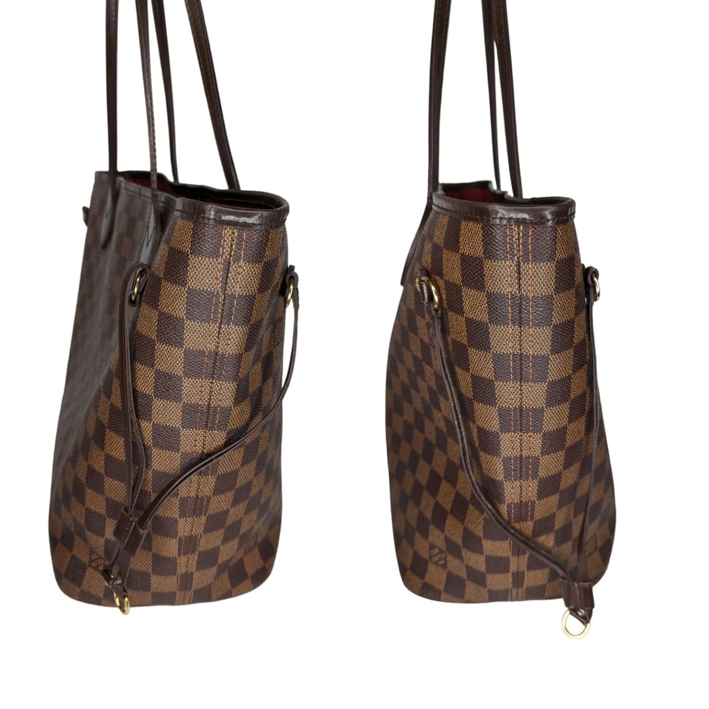 Louis Vuitton 2012 Neverfull Damier Ebene MM Tote