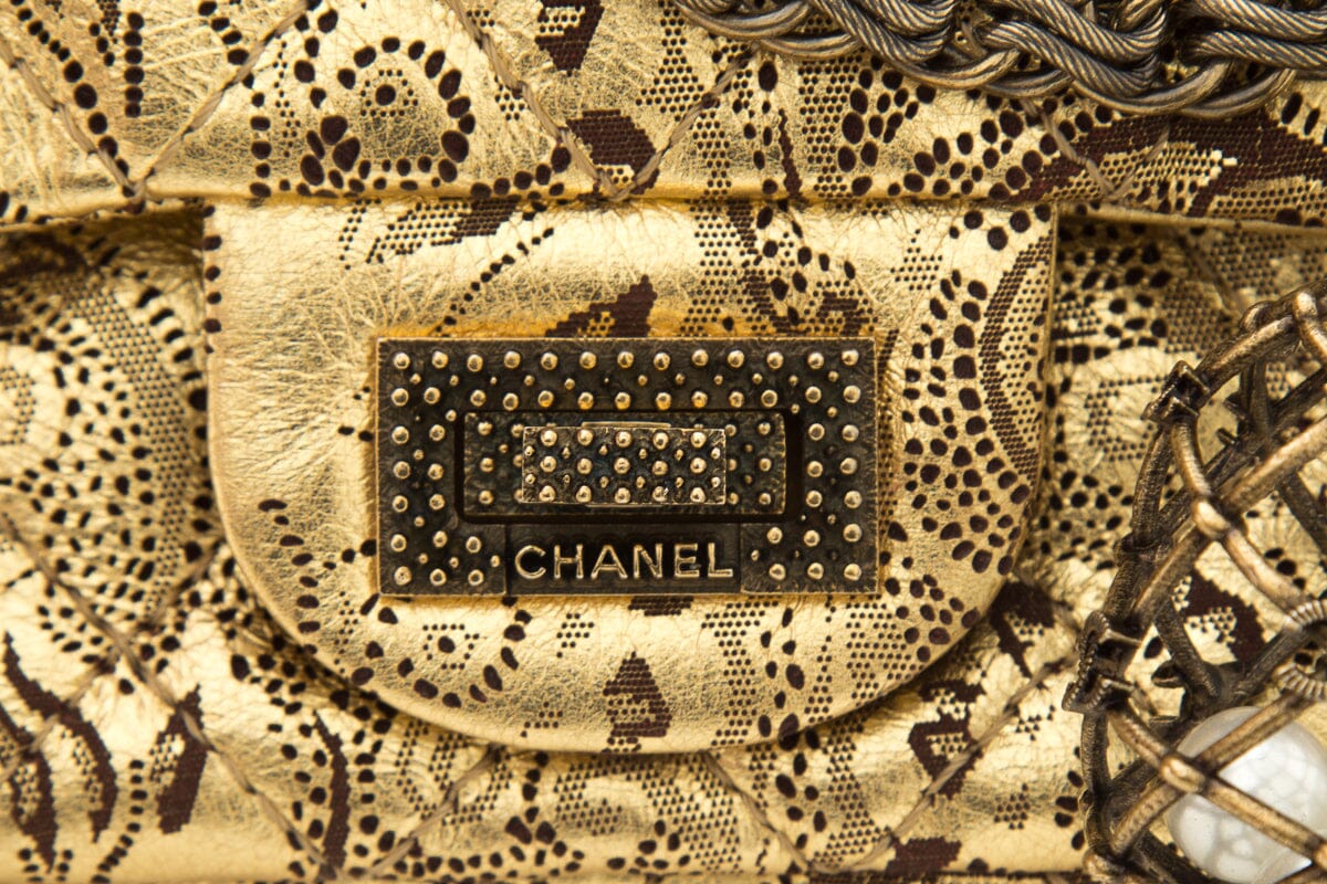 Chanel Black and Gold  Paris - Moscou Limited Edition Runway Double Flap 2.55