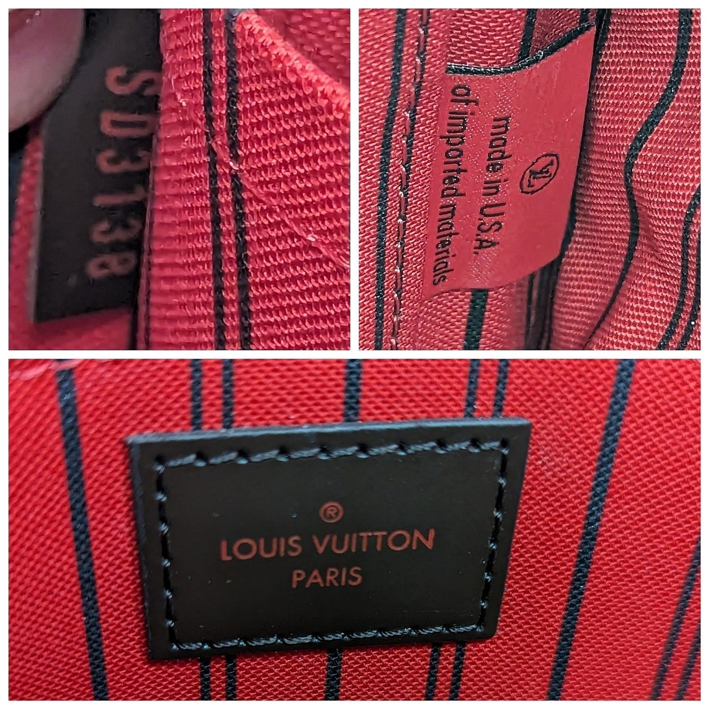 Louis Vuitton 2018 Neverfull Damier Ebene MM Tote & Pouchette