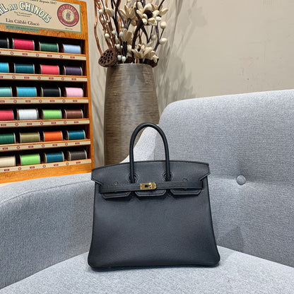 HM Birkin Black For Women Gold Toned Hardware 14in/35cmÂ