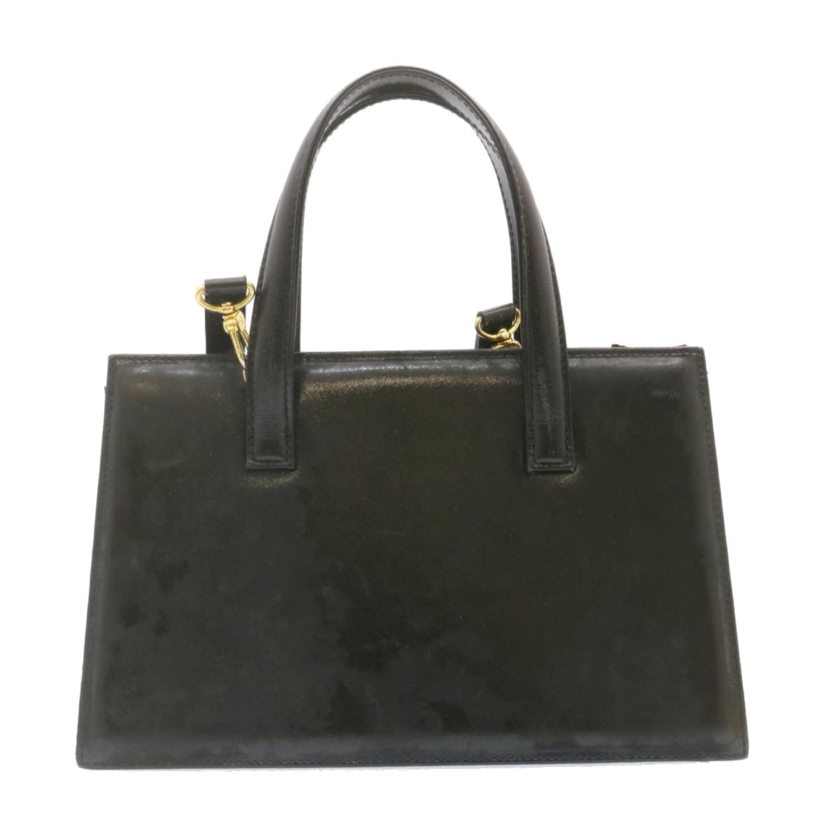 FENDI 2Way Hand Shoulder Bag Leather Black  ai073