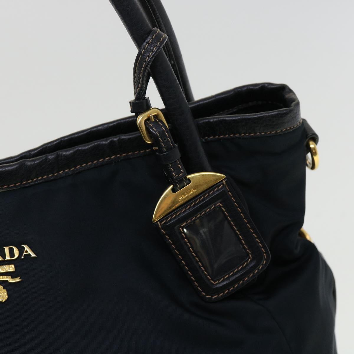 PRADA Hand Bag Nylon 2way Black  am3304