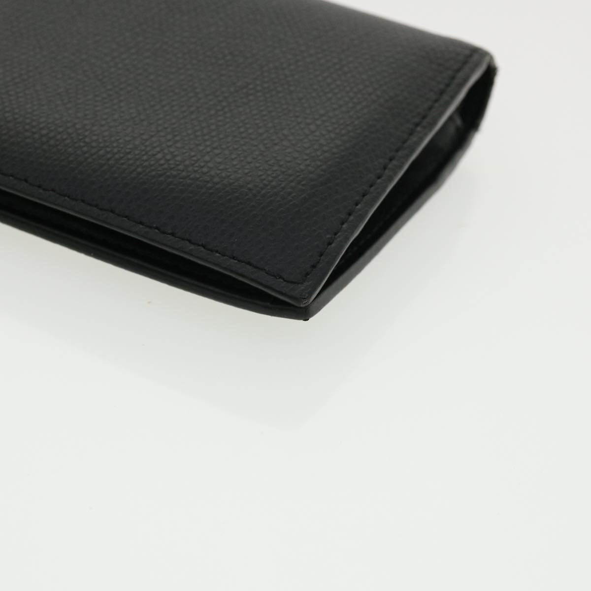 FENDI Wallet Leather Black Auth am3478