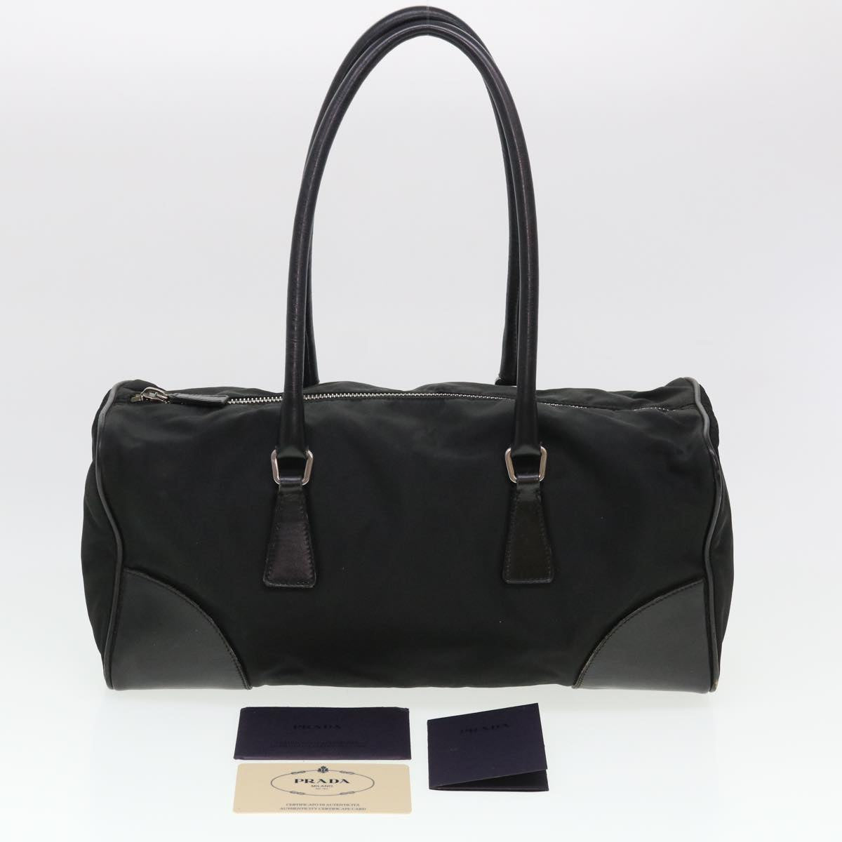 PRADA Shoulder Bag Nylon Black  am4126