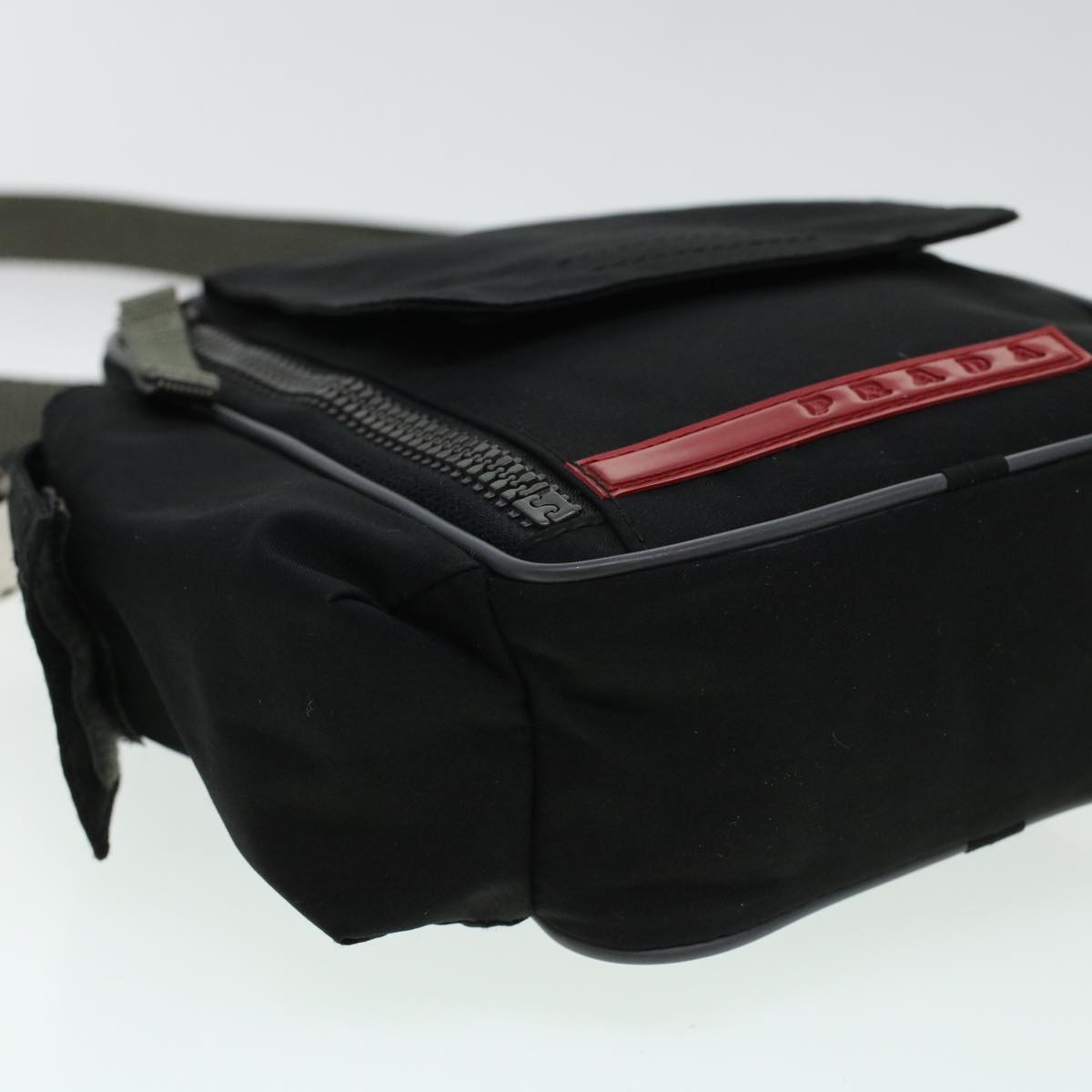 PRADA Shoulder Bag Nylon Black  am4341