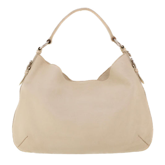 PRADA Shoulder Bag Leather White  am4394