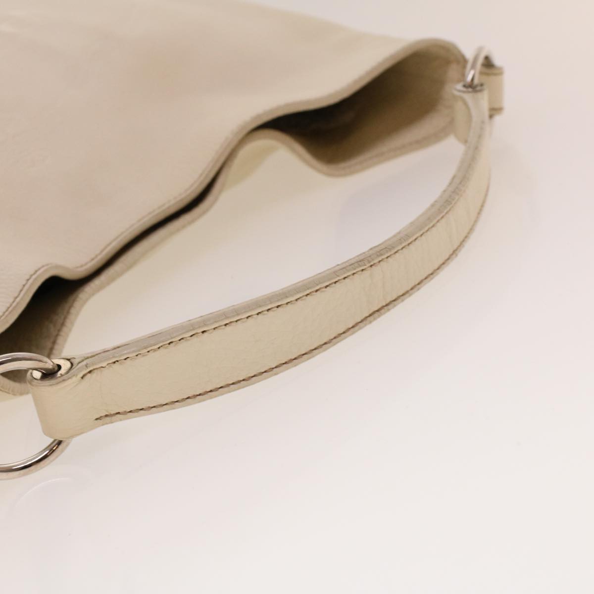 PRADA Shoulder Bag Leather White  am4394