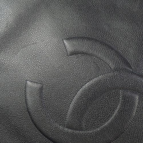 CHANEL 1996-1997 Black Caviar XL Tote Bag ao23528