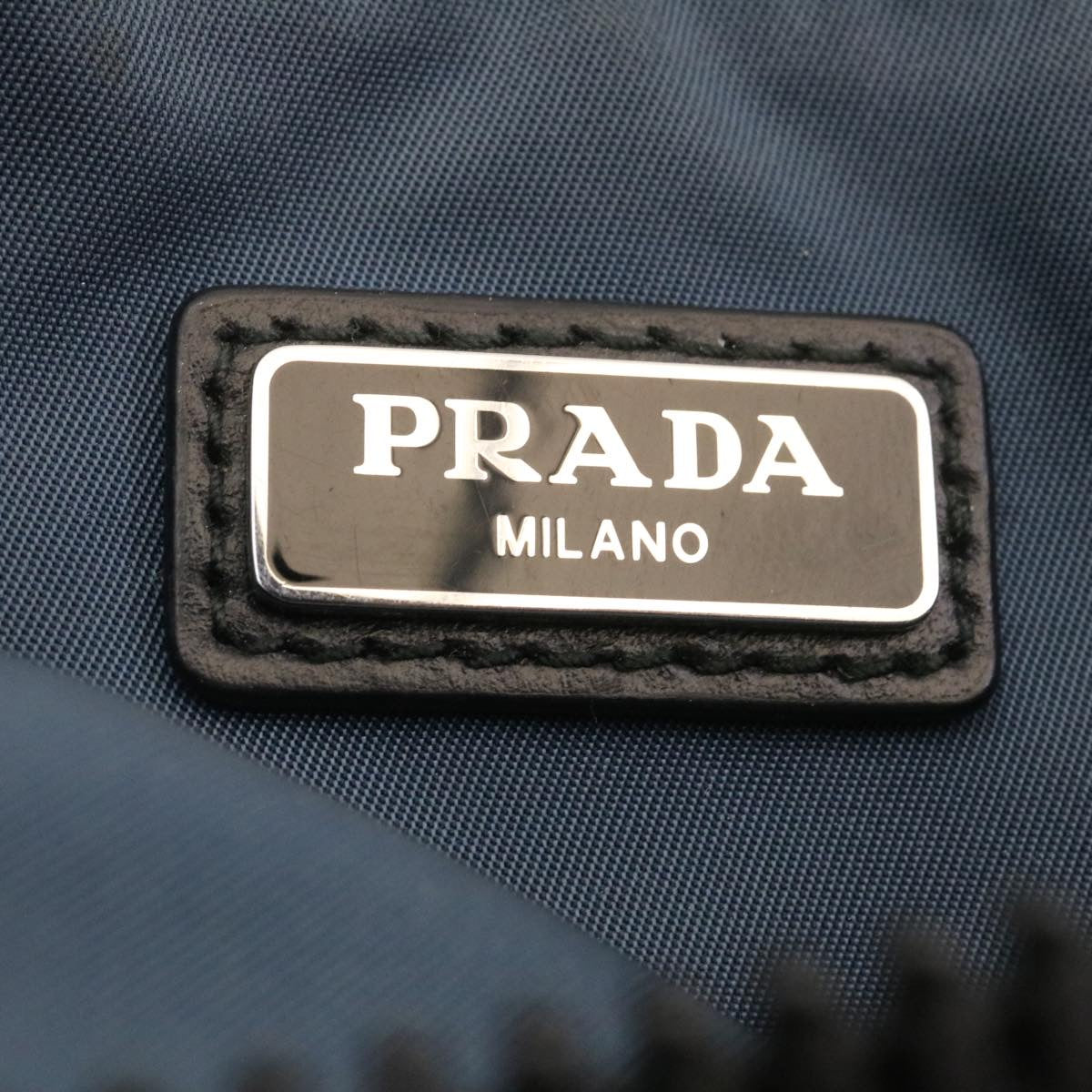 PRADA Clutch Bag Nylon Navy  ar6315