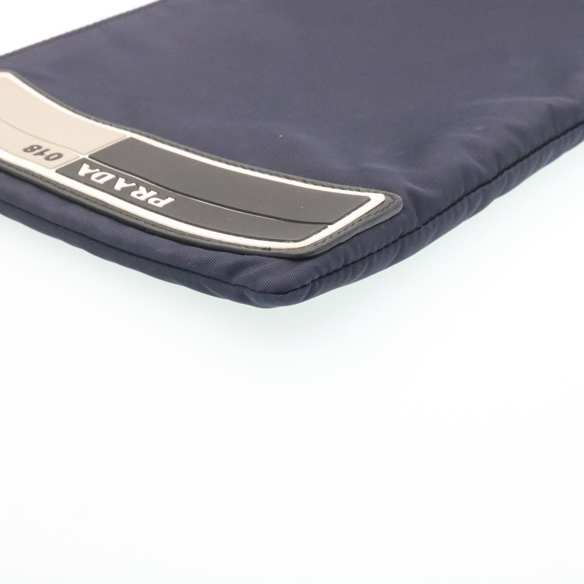 PRADA Clutch Bag Nylon Navy  ar6315