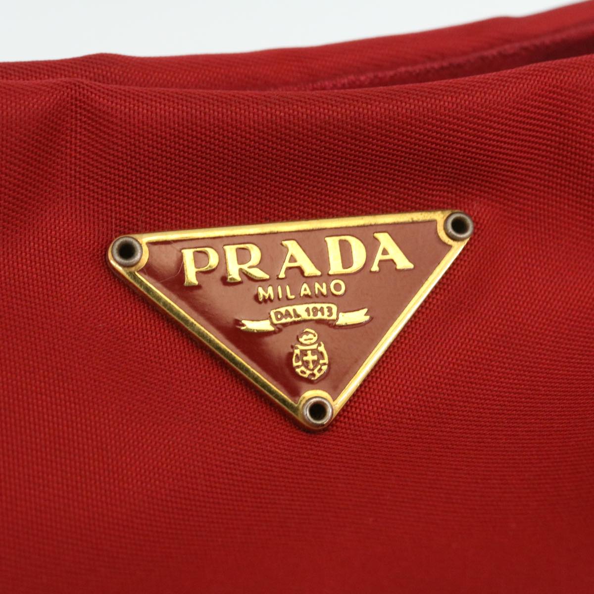 PRADA Accessory Pouch Nylon Red  ar6677