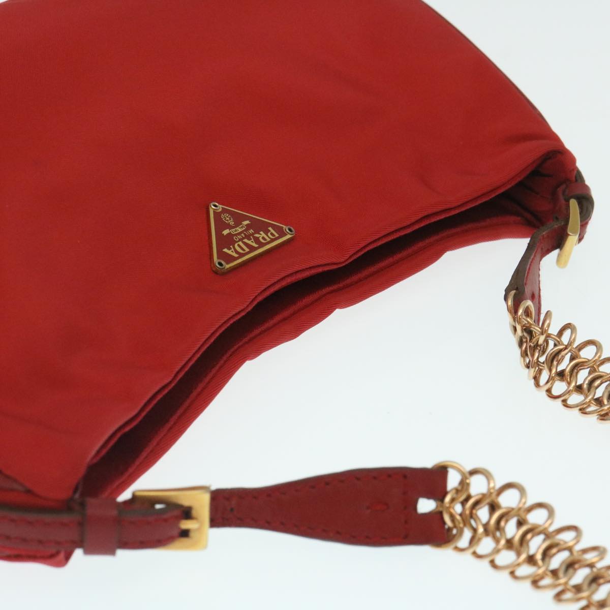 PRADA Accessory Pouch Nylon Red  ar6677