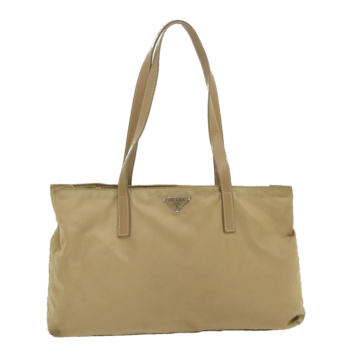 PRADA Tote Bag Nylon Beige  ar6825