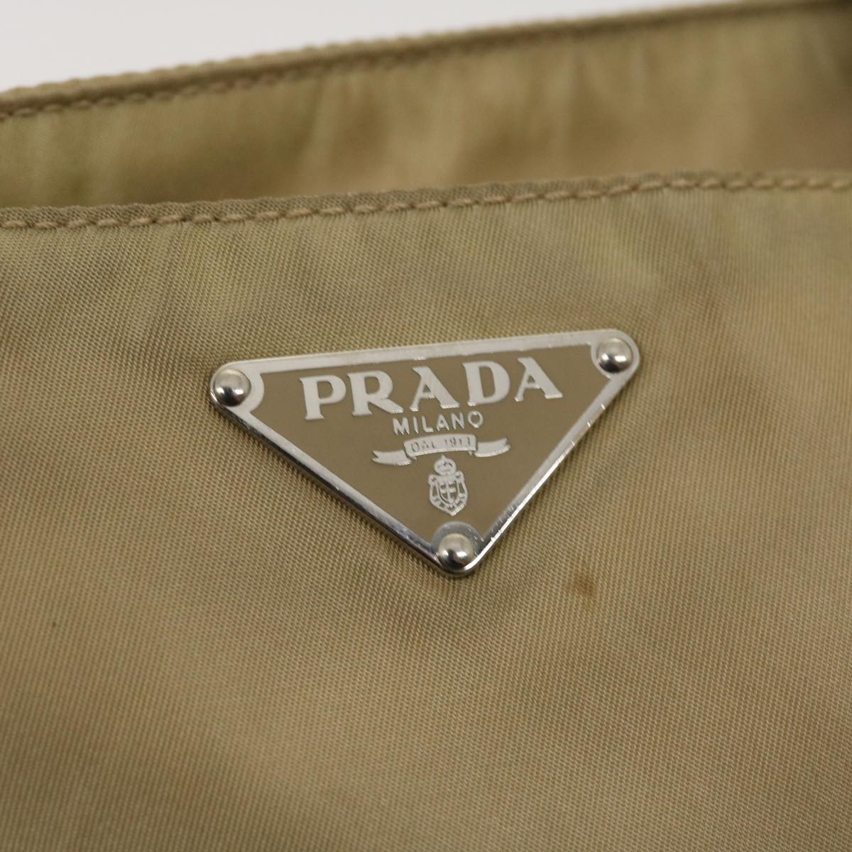 PRADA Tote Bag Nylon Beige  ar6825