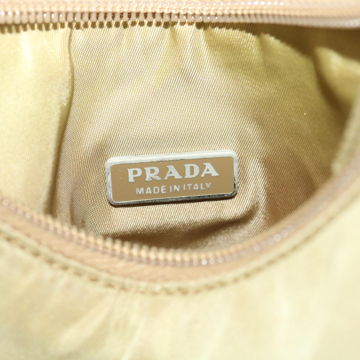 PRADA Hand Pouch Nylon Khaki  ar6908