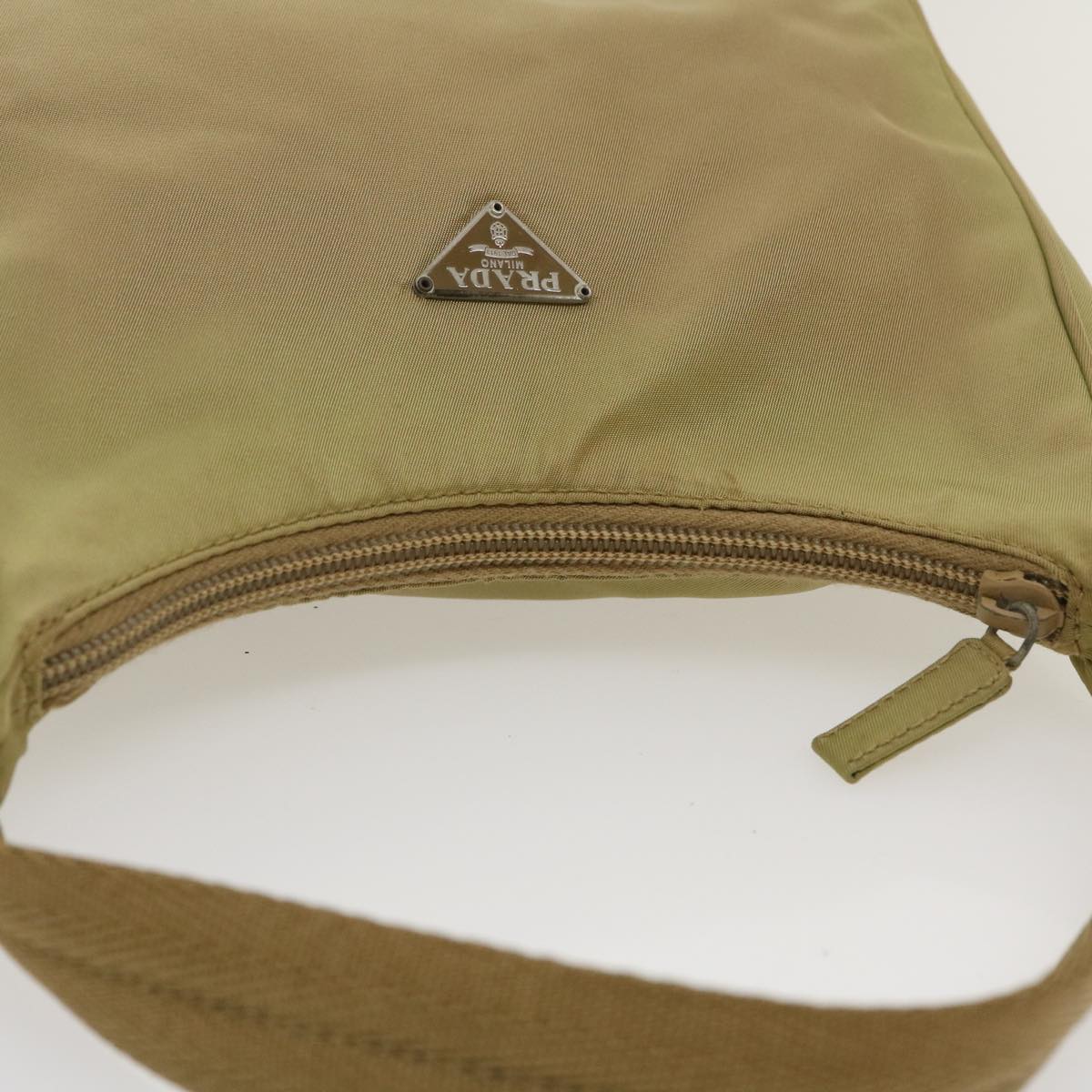 PRADA Hand Pouch Nylon Khaki  ar6908