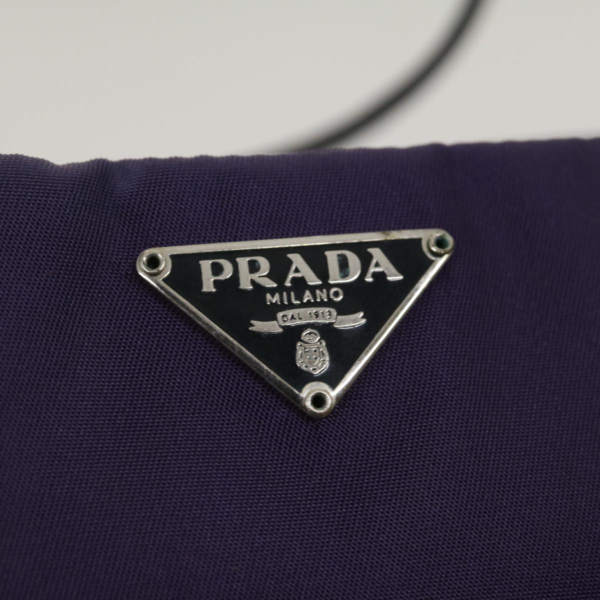 PRADA Accessory Pouch Nylon Purple  ar7076