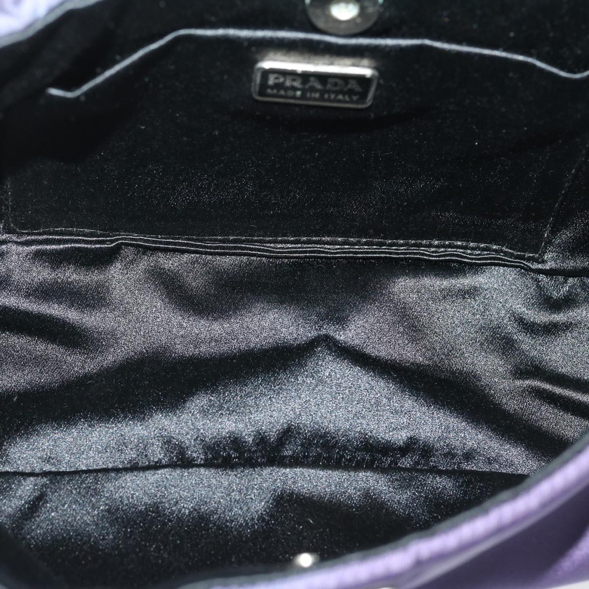 PRADA Accessory Pouch Nylon Purple  ar7076