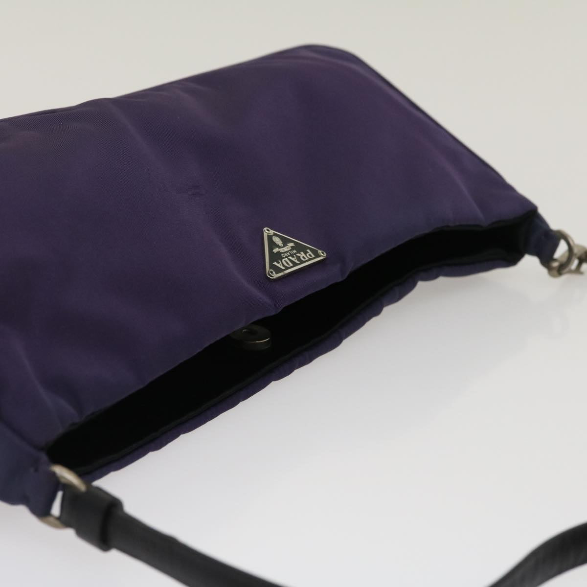 PRADA Accessory Pouch Nylon Purple  ar7076