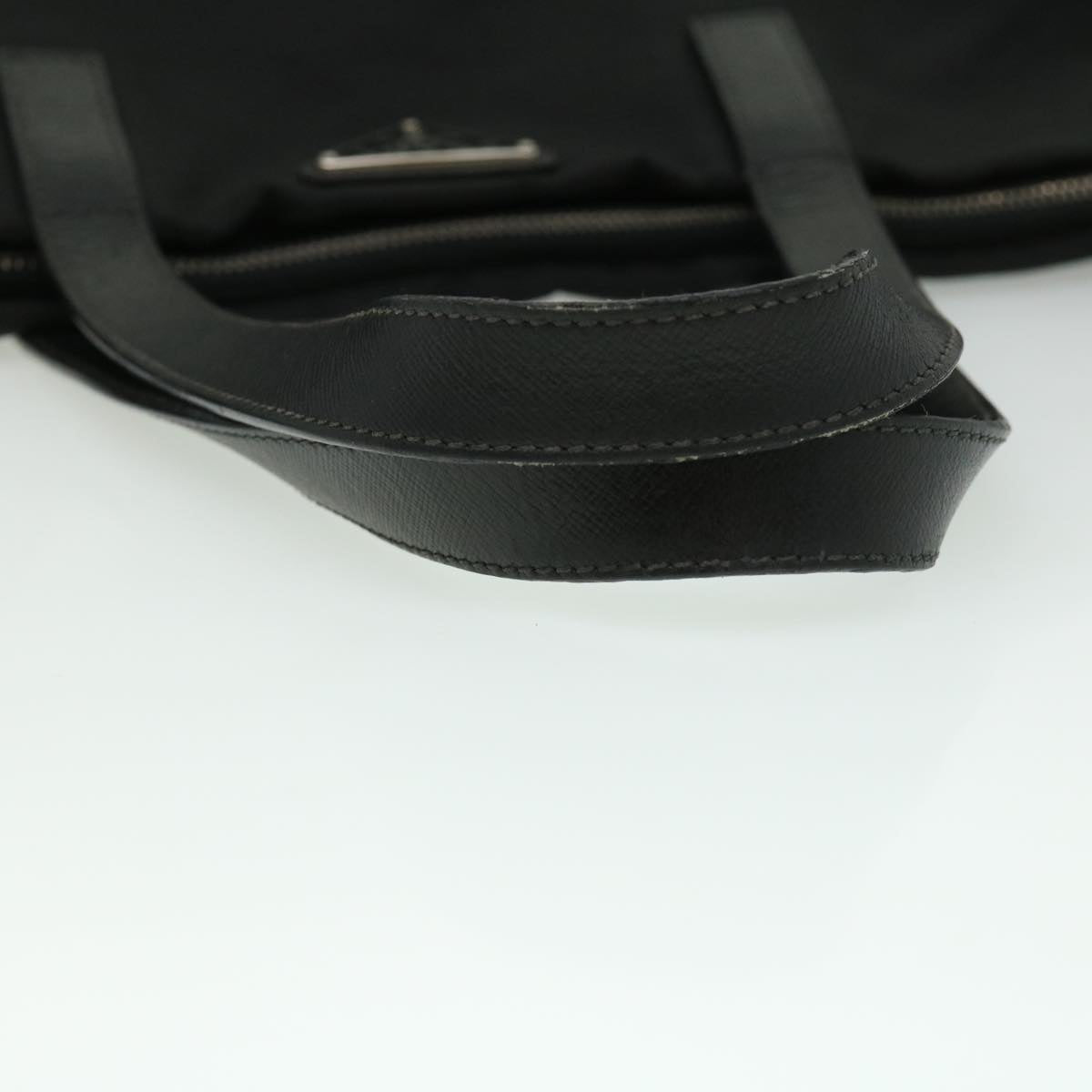 PRADA HF stitch Tote Bag Nylon Leather Black  ar7839