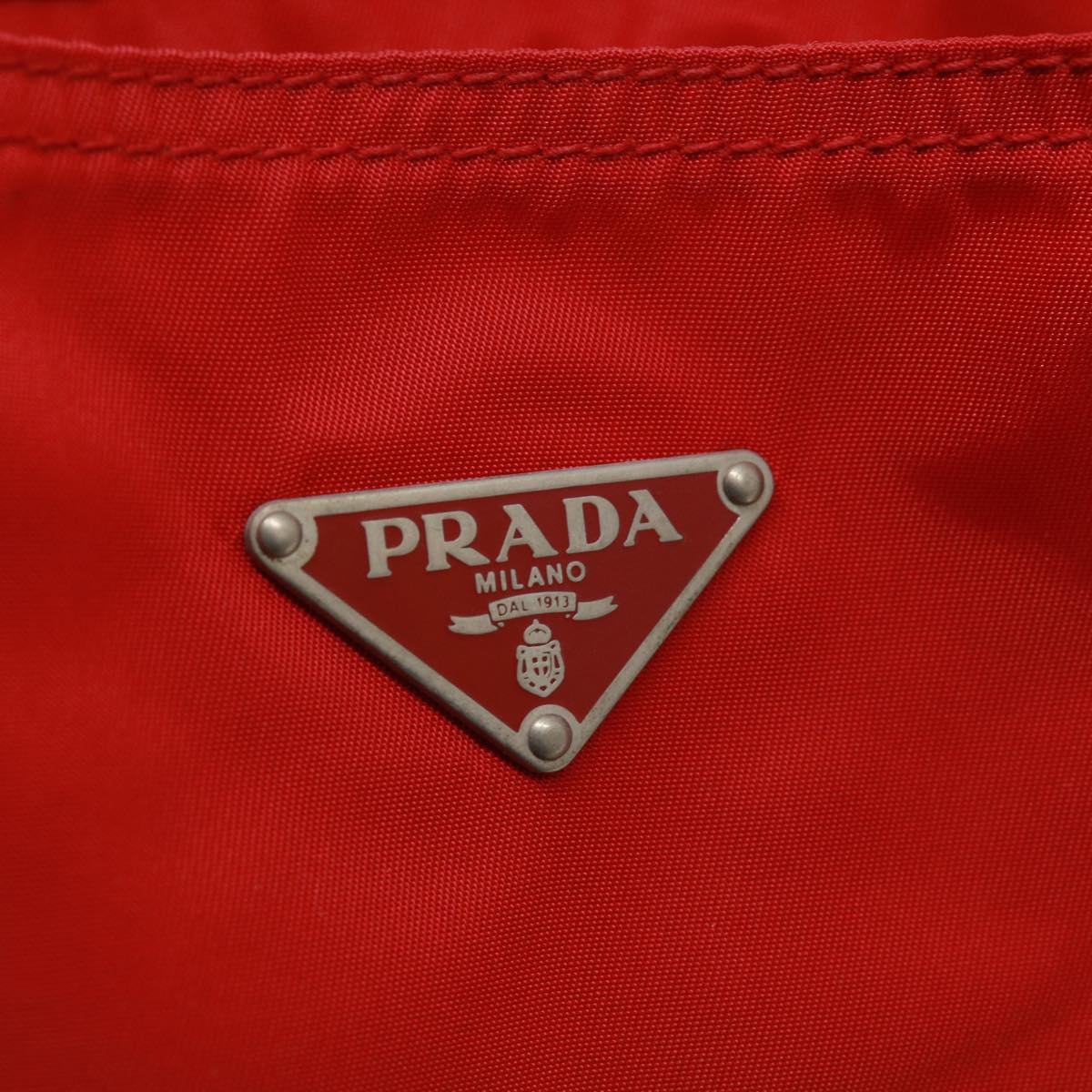 PRADA robot Hand Bag Nylon Red  ar7943