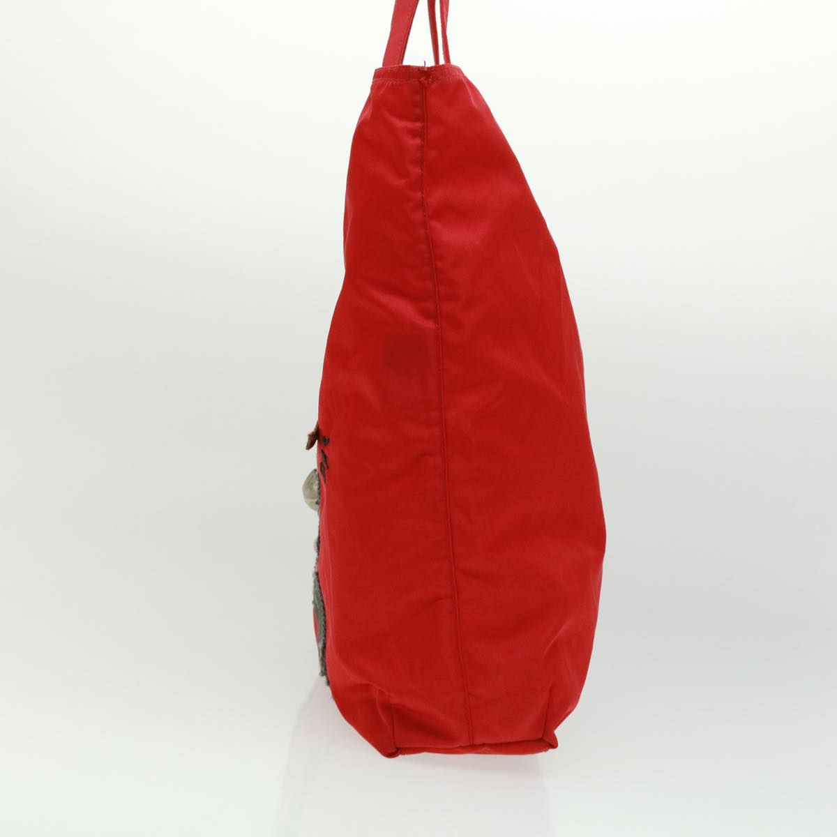 PRADA robot Hand Bag Nylon Red  ar7943