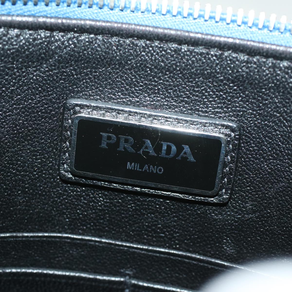 PRADA Shoulder Bag Safiano Leather Light Blue  ar8307