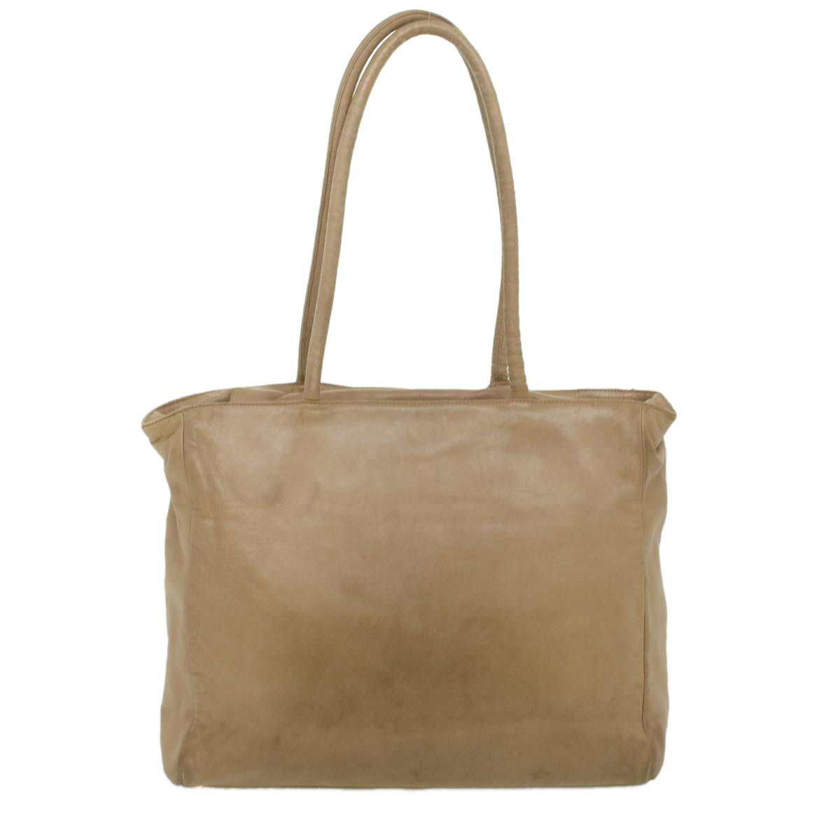 PRADA Tote Bag Lamb Skin Beige  ar8449