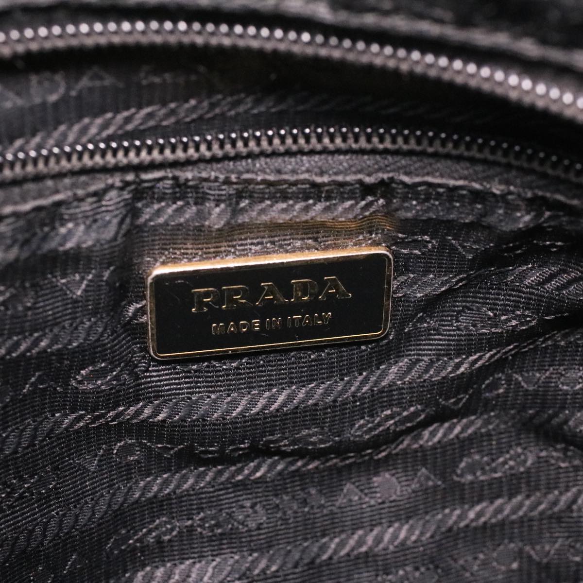 PRADA Hand Bag Nylon Black  ar8451